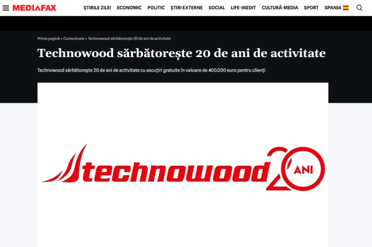 Technowood sărbătorește 20 ani de activitate